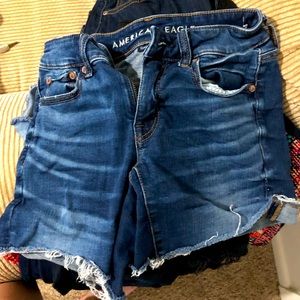 American Eagle Mid rise jean shorts